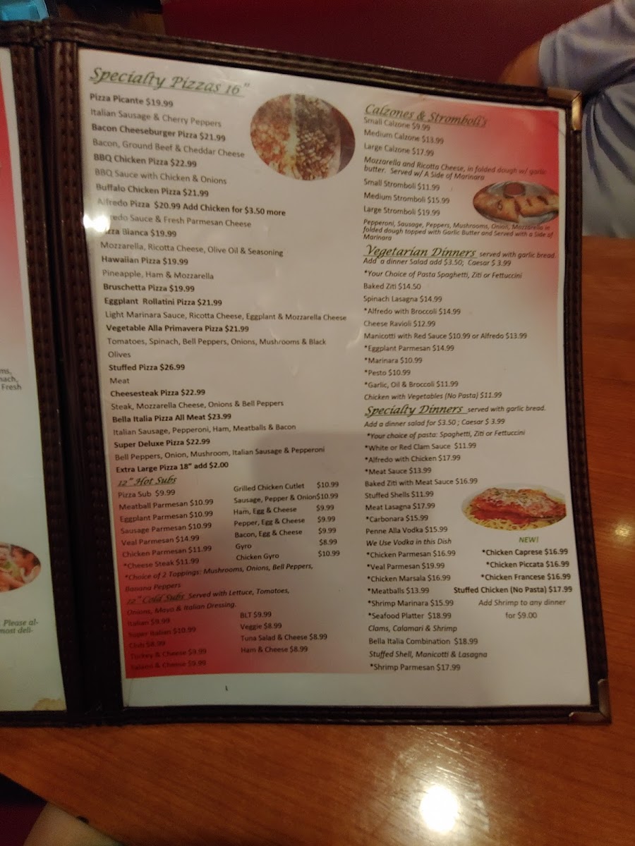 Bella Italia Pizza Menu - Image 5